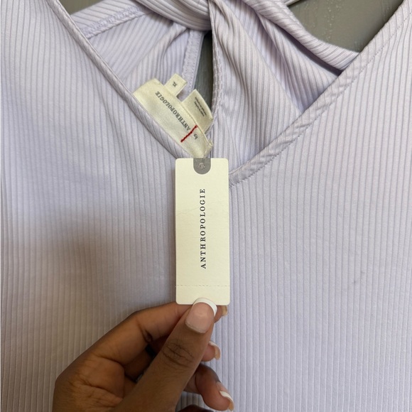 Lavender Twist-Back Long Sleeve Top - Picture 4 of 4